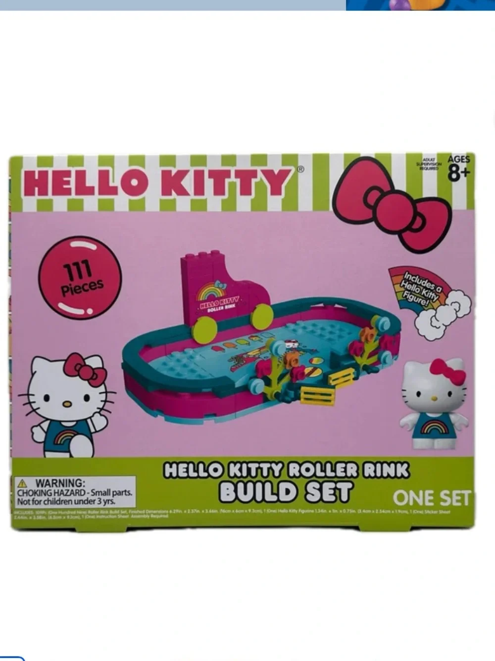Hello Kitty Pink & Teal Roller Rink Build Set